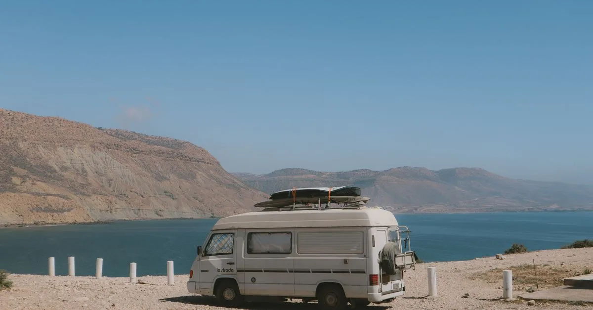 Van desert boondocking detail for Boondocking Power: Solar and Lithium Math