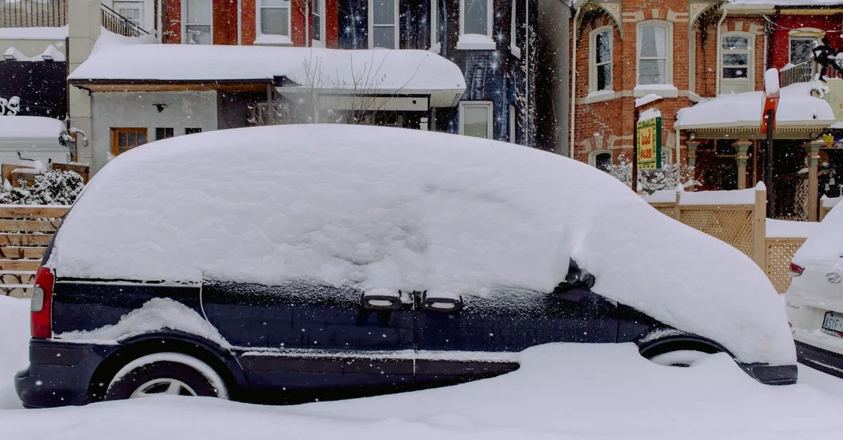Winter van life snow detail for Cold-Weather Lithium: 8 Field Tips