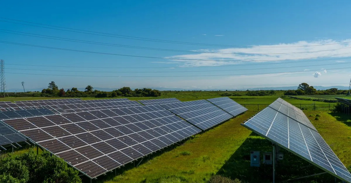 Solar panels field detail for How Much Solar to Charge Your Lithium?