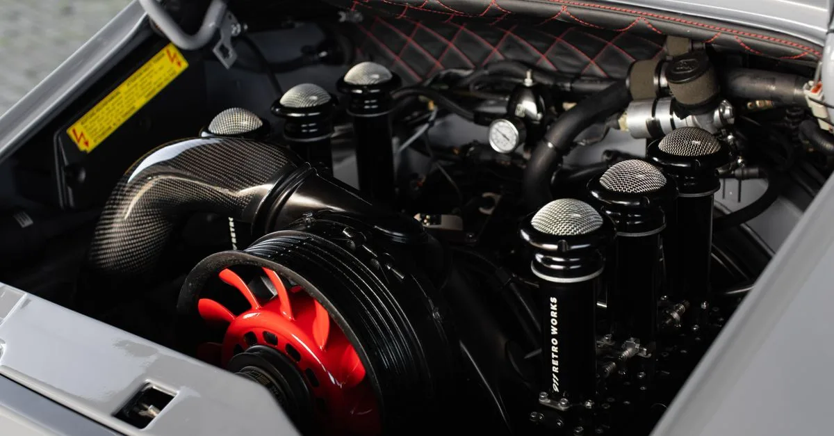 Modern engine bay detail for Smart Alternators and Lithium Charging